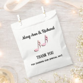 Pink Musiknotens Vielen Dank Geschenktütchen (Ausgeschnitten)