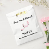 Pink Musiknotens Vielen Dank Geschenktütchen (Versiegelt)