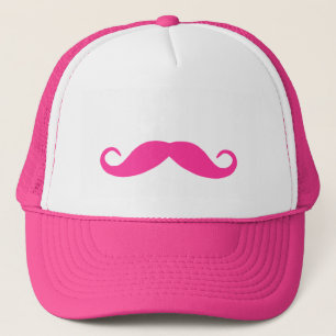 Pink Mustache Hat Truckerkappe