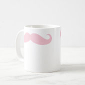 Pink Mustache Kaffeepause Tasse (Vorderseite Links)