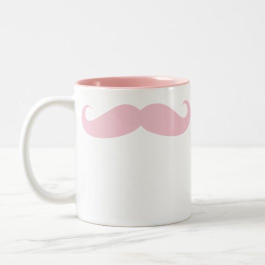 Pink Mustache Kaffeepause Tasse (Links)