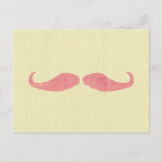 Pink Mustache Postkarte