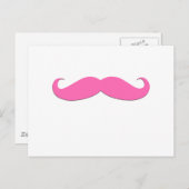 Pink Mustache Spaß Erstellen Sie Ihre eigenen Postkarte (Vorne/Hinten)