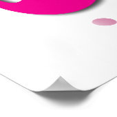 Pink Mustache, Tophut und Perlposter Poster (Ecke)