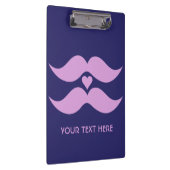 Pink Mustaches Custom Clipboard Klemmbrett (Rechts)