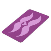 Pink Mustaches Custom Magnet (Linke Seite)