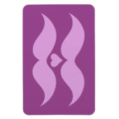 Pink Mustaches Custom Magnet (Vertikal)