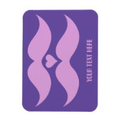 Pink Mustaches Custom Magnet (Vertikal)
