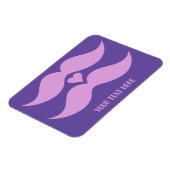 Pink Mustaches Custom Magnet (Linke Seite)
