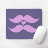 Pink Mustaches Custom Mousepad (Mit Mouse)
