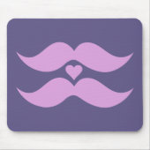 Pink Mustaches Custom Mousepad (Vorne)