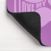 Pink Mustaches Custom Mousepad (Ecke)