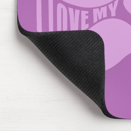 Pink Mustaches Custom Mousepad (Ecke)