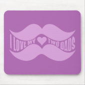 Pink Mustaches Custom Mousepad (Vorne)