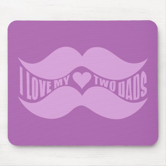 Pink Mustaches Custom Mousepad (Vorne)