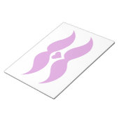 Pink Mustaches Custom Notizblock (angewinkelt)