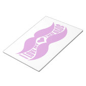 Pink Mustaches Custom Notizblock (angewinkelt)