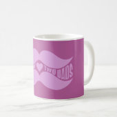 Pink Mustaches Custom Tasse - wählen Sie Stil, Far (VorderseiteRechts)
