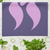 Pink Mustaches Handtuch (Gefaltet)