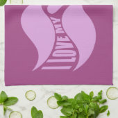 Pink Mustaches Handtuch (Gefaltet)