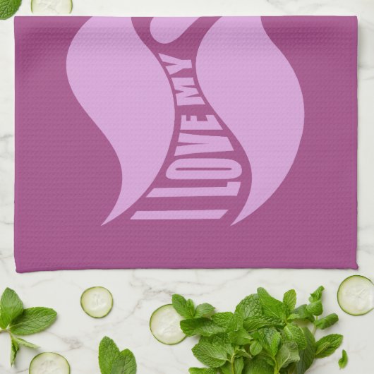 Pink Mustaches Handtuch (Gefaltet)