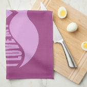 Pink Mustaches Handtuch (Viertel Falte)