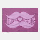 Pink Mustaches Handtuch (Horizontal)