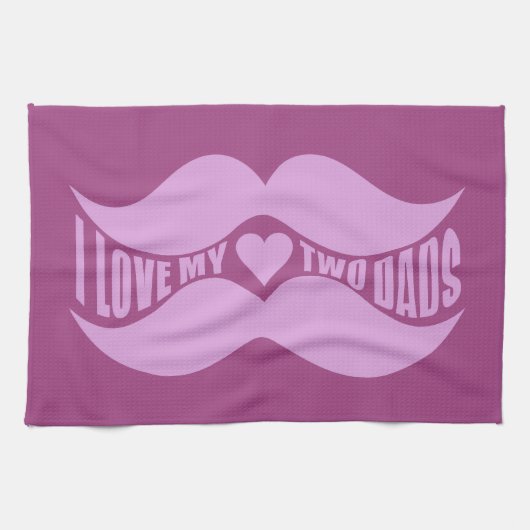 Pink Mustaches Handtuch (Horizontal)