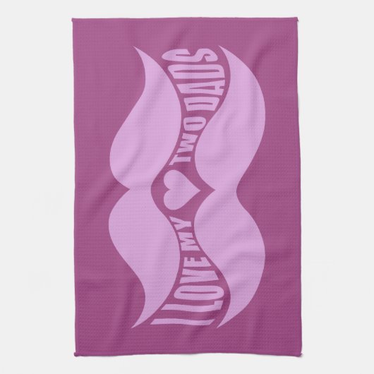 Pink Mustaches Handtuch (Vertikal)