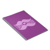 Pink Mustaches kundenspezifisches Notebook Notizblock (Rechte Seite)