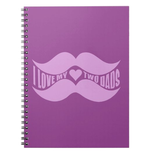 Pink Mustaches kundenspezifisches Notebook Notizblock (Vorderseite)
