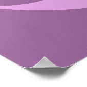 Pink Mustaches Zollposter Poster (Ecke)