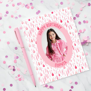 Pink-Muster-Foto Karte