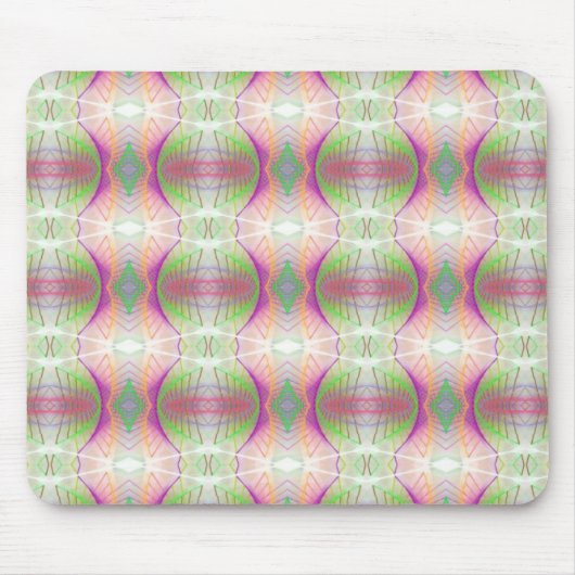 Pink-Muster für Abstraktes Fraktal Mousepad (Vorne)