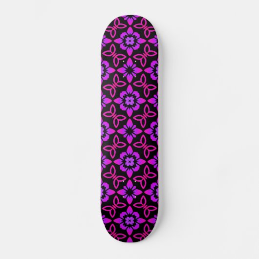 Pink-Muster-Skateboard Skateboard (Vorderseite)