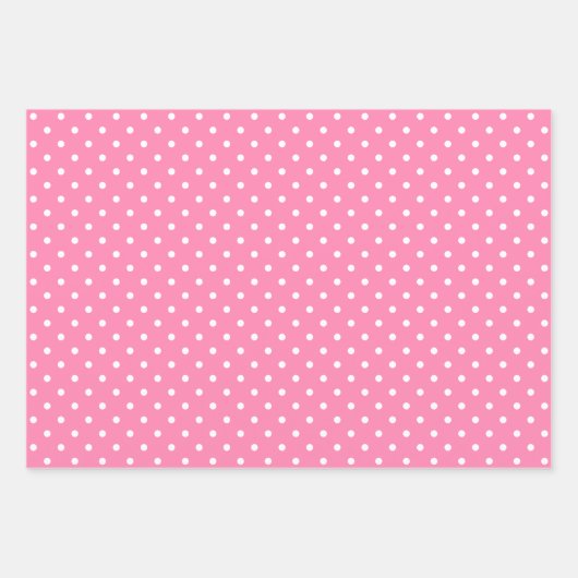 Pink Muster Wrapping Paper Sheet Set Geschenkpapier Set (Vorderseite 2)