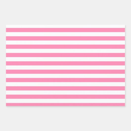 Pink Muster Wrapping Paper Sheet Set Geschenkpapier Set (Vorderseite)