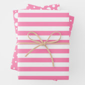 Pink Muster Wrapping Paper Sheet Set Geschenkpapier Set (Beispiel)