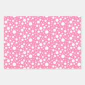 Pink Muster Wrapping Paper Sheet Set Geschenkpapier Set (Vorderseite 3)