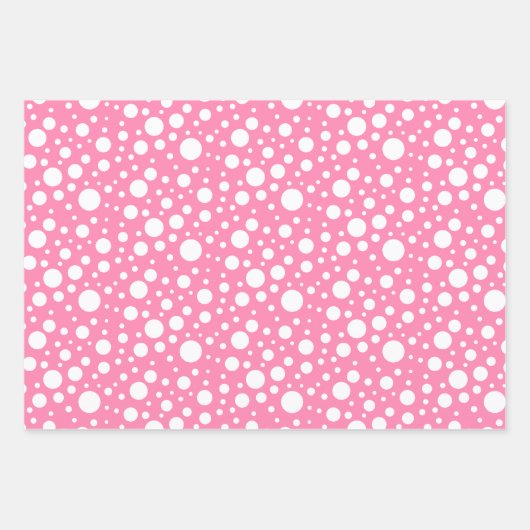 Pink Muster Wrapping Paper Sheet Set Geschenkpapier Set (Vorderseite 3)