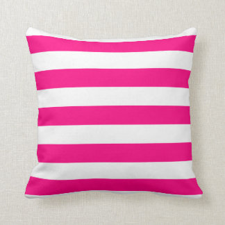 Pink-mutiges gestreiftes Kissen