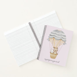 Pink My Pregnancy Woodland Animals Journal Notizblock
