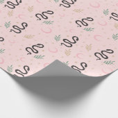 Pink Mystical Celestial Snake Geschenkpapier (Ecke)