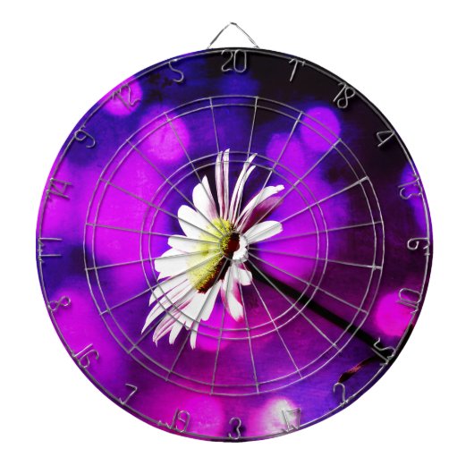 Pink N Amethyst Daisy Dartscheibe (vorne)