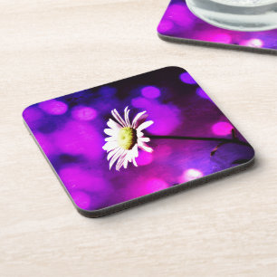 Pink N Amethyst Daisy Getränkeuntersetzer
