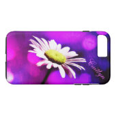 Pink N Amethyst Daisy iPhone 7+ Fall *Personalisie Case-Mate iPhone Hülle (Rückseite (Horizontal))