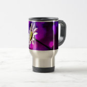 Pink N Amethyst Daisy Reisebecher (VorderseiteRechts)