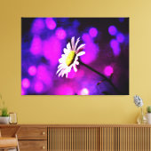 Pink N Amethyst Daisy Wrapped Canvas Leinwanddruck (Insitu (Wohnzimmer))