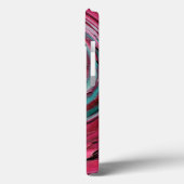 Pink N Aquamariner Abstrakter iPad-Gehäuse Case-Mate iPhone Hülle (Rückseite / Links)