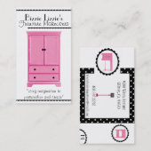 Pink-n-Dots-Möbelkarte Visitenkarte (Vorne/Hinten)
